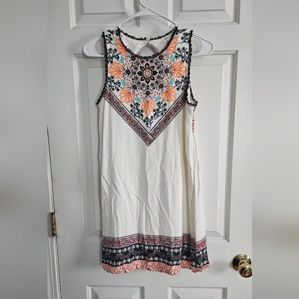 Floral Embroidered White Dress